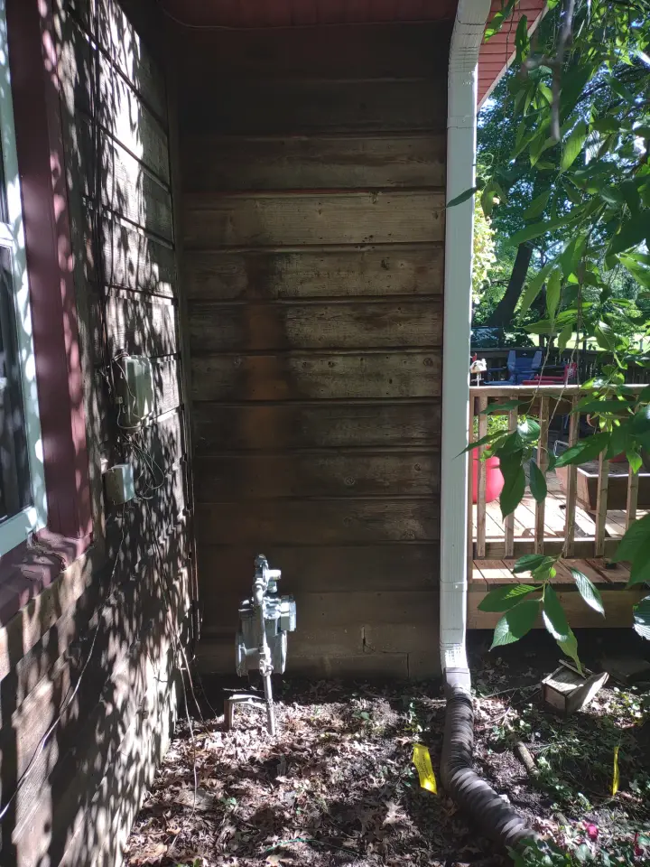 Exterior & Additional Details: Exterior siding and deck detail